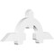 Ekena Millwork Ericson Architectural Grade PVC Gable Bracket, 60"W x 25"H x 4"D x 6"F, 10/12 Pitch GBP060X25X0406ERI00 - alternate 1